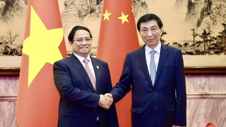PM Pham Minh Chinh meets with Chinese front leader in Tianjin